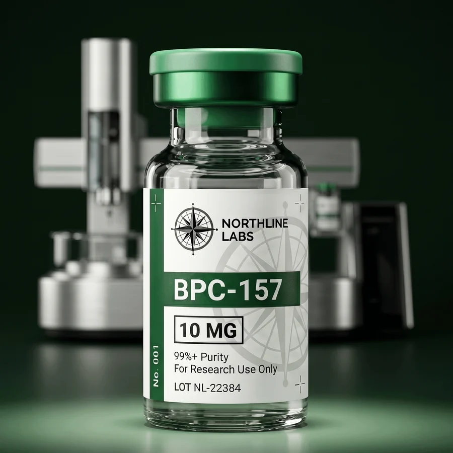Northline BPC-157 Vial in Lab Environment